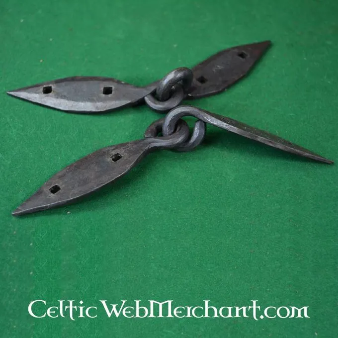 Ulfberth Charnières De Coffres Viking, Forgées Main, Par Paire (18cm) 5 Ulfberth Charnières De Coffres Viking, Forgées Main, Par Paire (18cm) – Image 3
