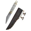Deepeeka Scramasaxe Viking Style Borre Avec Poignée En Os -Épées celtiques Soldes Magasin scramasaxe viking style borre avec poignee en os
