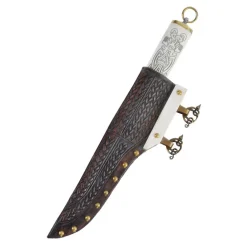 Deepeeka Scramasaxe Viking Style Borre Avec Poignée En Os -Épées celtiques Soldes Magasin scramasaxe viking style borre avec poignee en os 2