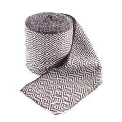 Tissu Sergé Diamant Brun / Naturel, 10 Cm De Large Par Mètre 7